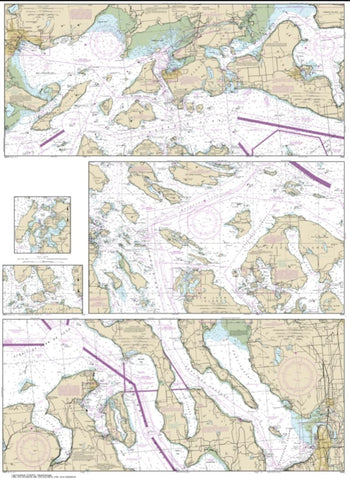 Buy map Bellingham to Everett Including San Juan Islands; Blaine (18423-38) by NOAA