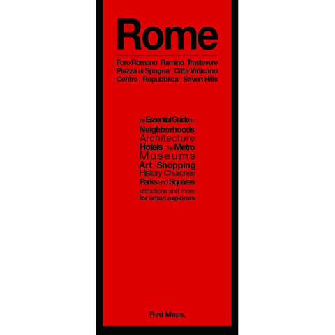 Buy map Rome, Italy: Foro Romano Falmino Trastervere : Piazza di Spagna Citta Vaticano : Centro Repubblica Seven Hills by Red Maps
