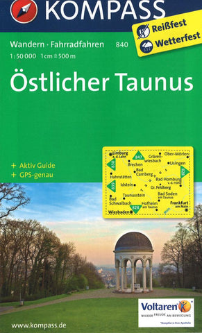 Buy map Östlicher Taunus Hiking Map & Guide