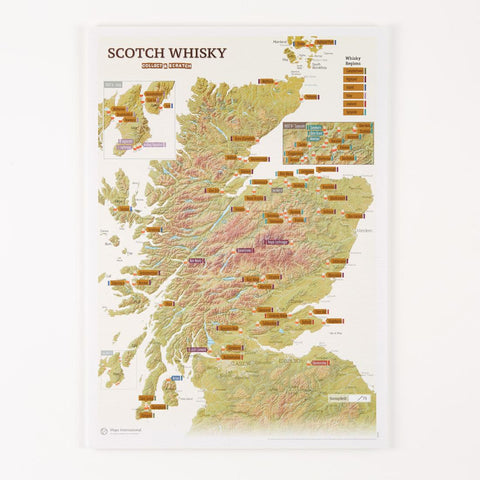 Buy map Scratch-Off Scottish Whiskey