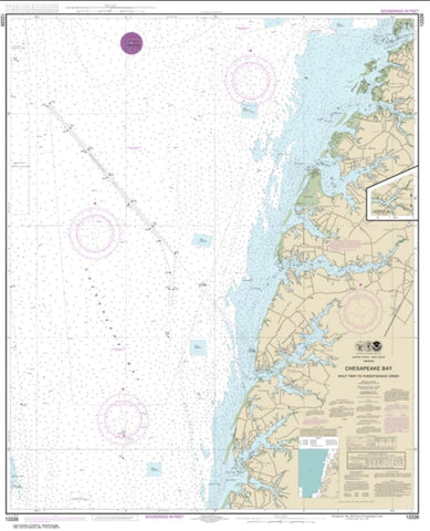 Buy map Chesapeake Bay Wolf Trap to Pungoteague Creek (12226-19) by NOAA
