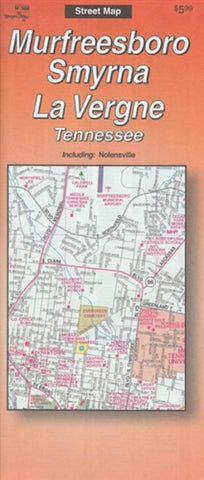 Buy map Murfreesboro, Smyrna, and La Vergne, Tennessee by The Seeger Map Company Inc.