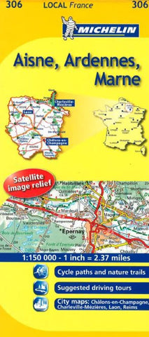 Buy map Aisne, Ardennes, Marne (306) by Michelin Maps and Guides