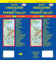 Buy map Vancouver, Metro and Fraser Valley, Canada by GM Johnson