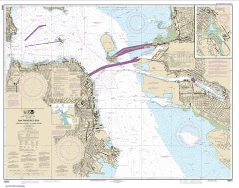 Buy map San Francisco Bay Candlestick Point to Angel Island (18650-57) by NOAA