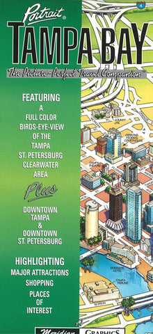 Buy map Tampa Bay, Florida Portrait by Meridian Graphics