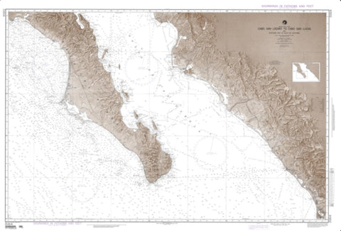 Buy map Cabo San Lazaro To Cabo San Lucas (NGA-21014-72) by National Geospatial-Intelligence Agency