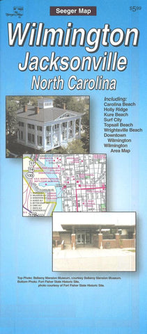Buy map Wilmington, North Carolina Street Map by Seeger Map Company