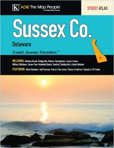 Buy map Sussex County, Delaware, Atlas by Kappa Map Group