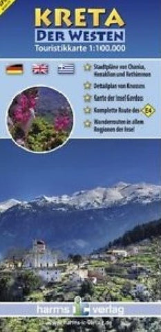 Buy map Crete, Western, Greece by Harms IC Verlag