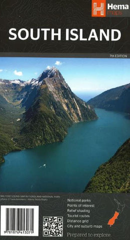Buy map New Zealand, South Island, 7th edition by Hema Maps
