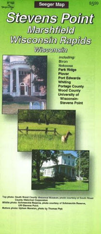 Buy map Stevens Point, Marshfield and Wisconsin Rapids, Wisconsin by The Seeger Map Company Inc.