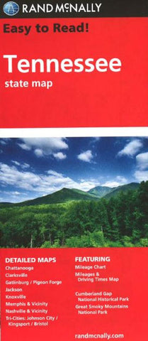 Buy map Tennessee by Rand McNally
