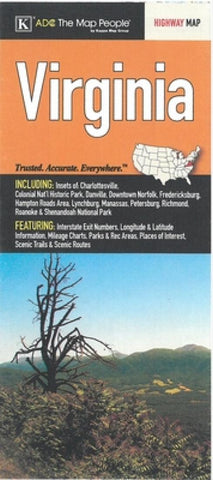Buy map Virginia by Kappa Map Group