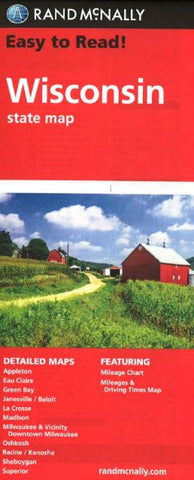 Buy map Wisconsin by Rand McNally