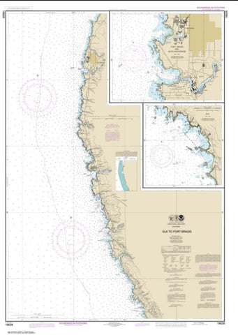Buy map Elk to Fort Bragg; Fort Bragg and Noyo Anchorage; Elk (18626-16) by NOAA