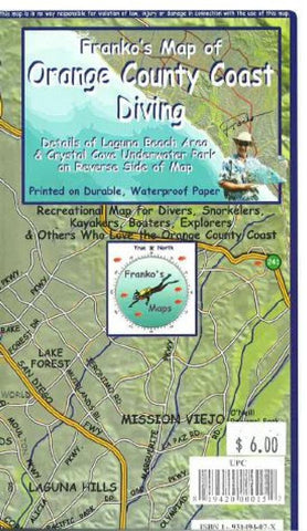 Buy map California Map, Orange County Dive, folded, 2005 by Frankos Maps Ltd.