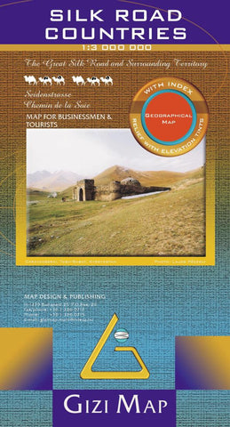 Buy map Silk Road Countries Geographical Map by GiziMap