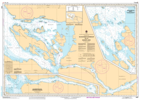 Buy map Schooner Harbour to/a Baker Lake by Canadian Hydrographic Service