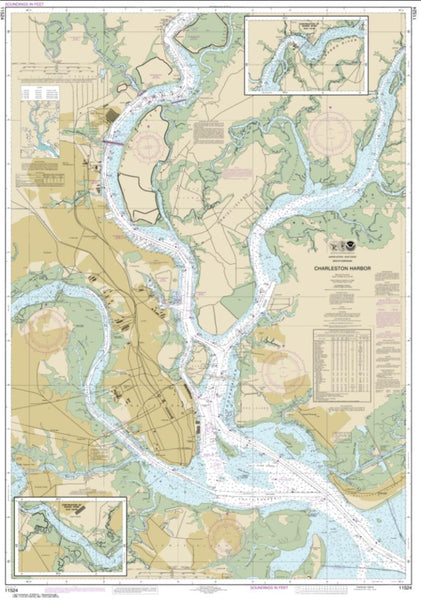 Buy map Charleston Harbor (11524-53) by NOAA