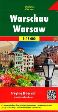 Buy map Warsaw, Poland by Freytag-Berndt und Artaria