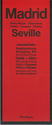 Buy map Madrid and Seville, Spain by Red Maps