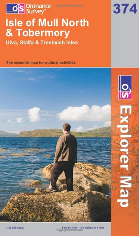 Buy map Isle of Mull North and Tobermory: Ulva, Staffa and Treshnish Isles