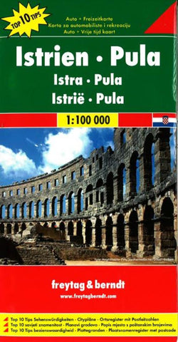 Buy map Istria and Pula, Croatia by Freytag-Berndt und Artaria