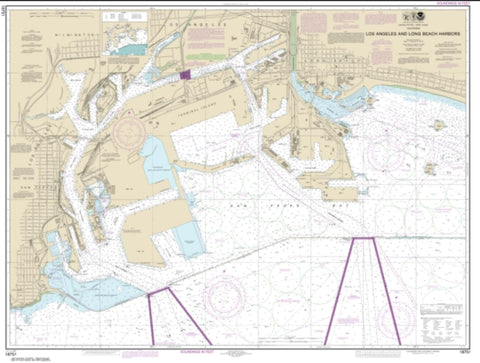 Buy map Los Angeles and Long Beach Harbors (18751-46) by NOAA