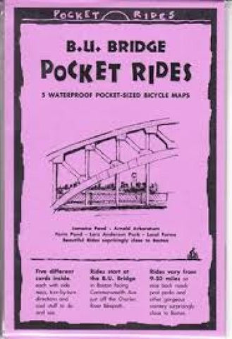 Buy map B.U. Bridge, Massachusetts, Lam Bike Map Cards by Rubel BikeMaps