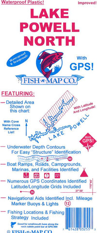 Buy map Lake Powell North Fishing Map