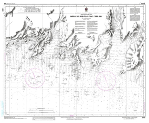 Buy map Wreck Island to/a Cinq Cerf Bay by Canadian Hydrographic Service