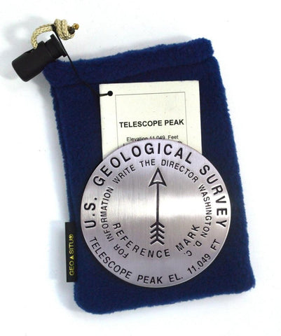 Buy map Telescope Peak, Death Valley National Park, California paperweight