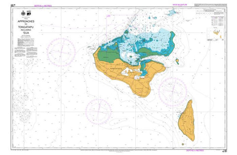Buy map Approaches to Tongatapu including EUA (NZ827) by Land Information New Zealand (LINZ)