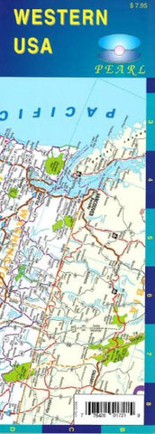 Buy map United States, Western, Pearl Map, laminated by GM Johnson, Global Graphics