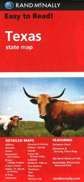 Buy map Texas by Rand McNally