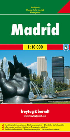 Buy map Madrid, Spain by Freytag-Berndt und Artaria