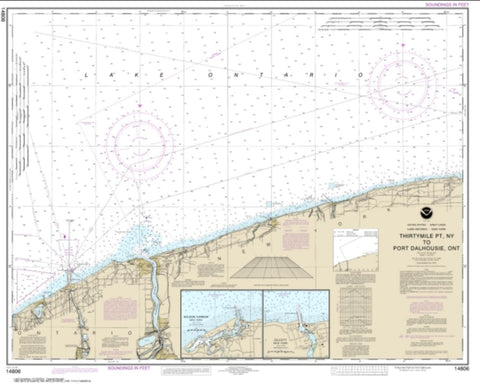 Buy map Thirtymile Point, N.Y., to Port Dalhousie, Ont. (14806-24) by NOAA