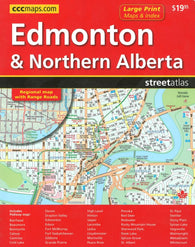 Buy map Edmonton & Northern Alberta Street Atlas (Large Print) by Canadian Cartographics Corporation