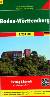 Buy map Germany, Baden-Wurttemberg by Freytag-Berndt und Artaria