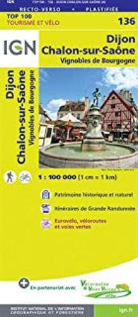 Buy map Sheet 136. Dijon, Chalon-sur-Saône