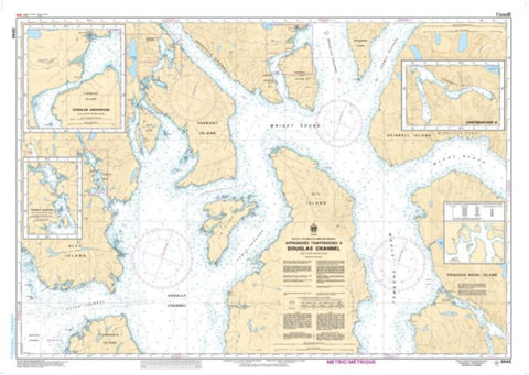 Buy map Approaches to/Approches a Douglas Channel by Canadian Hydrographic Service