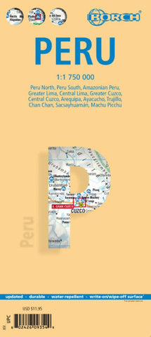 Buy map Peru Road Map