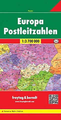 Buy map Europe, Postal Codes by Freytag-Berndt und Artaria