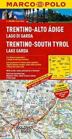 Buy map Trentino-South Tyrol and Lake Garda, Italy by Marco Polo Travel Publishing Ltd