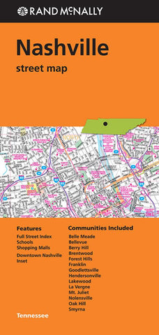 Buy map Nashville, Tennessee, Street Map by Rand McNally