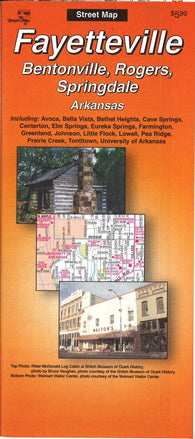 Buy map Fayetteville, Bentonville, Rogers and Springdale, Arkansas by The Seeger Map Company Inc.