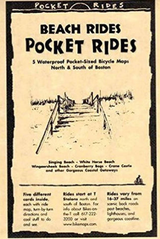 Buy map Boston, Massachusetts Beach Rides, Lam Map Cards by Rubel BikeMaps