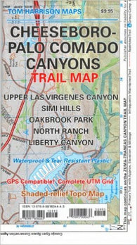 Buy map Cheeseboro and Palo Comado Canyons, California by Tom Harrison Maps