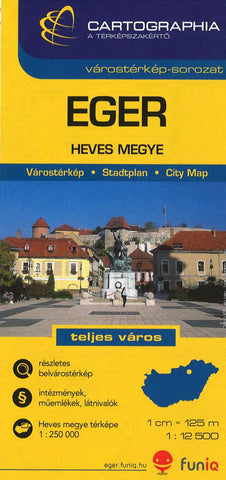 Buy map Eger : Heves Megye : várostérkép-sorozat : teljes város : várostérkép : 1:12 500